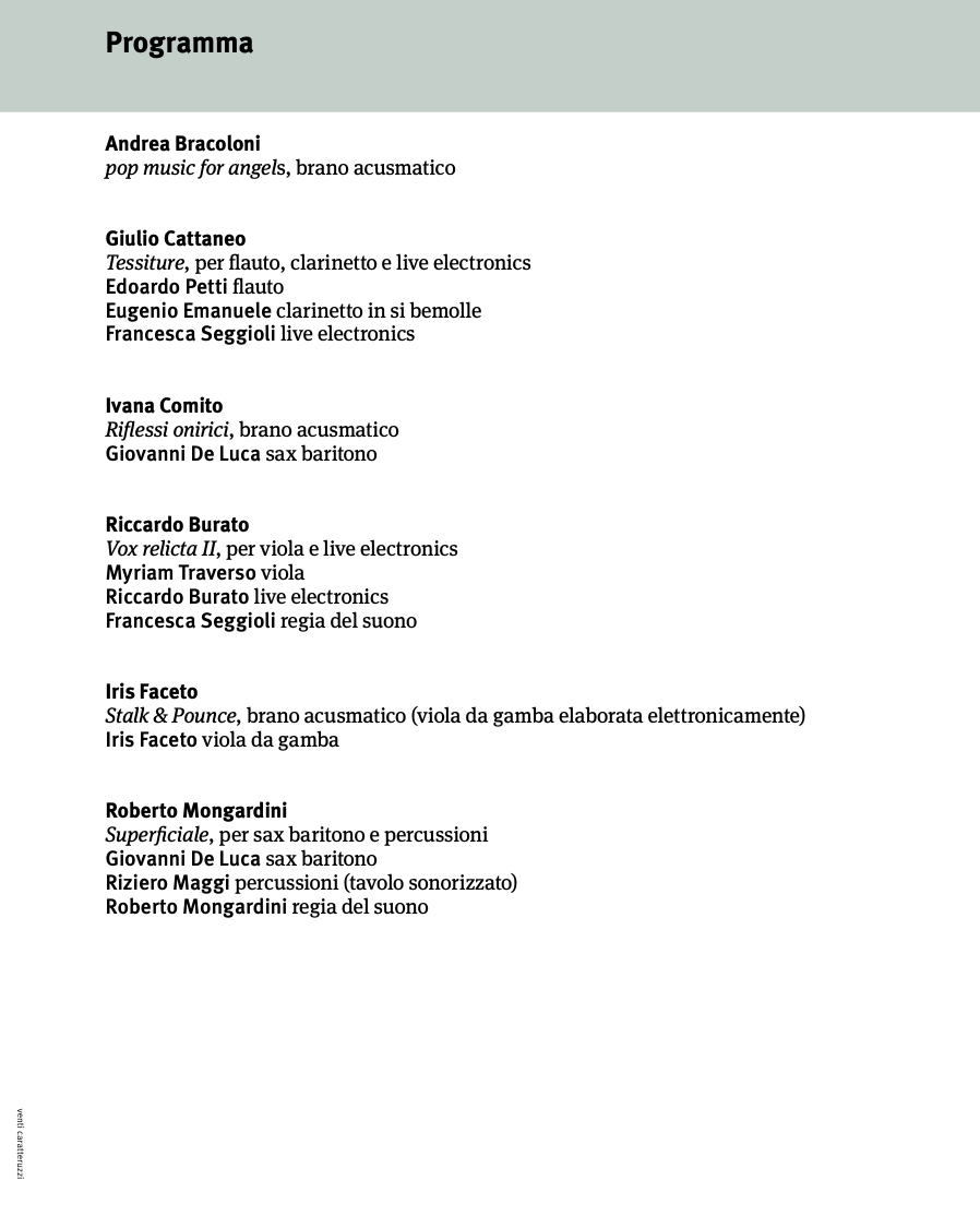 ABITARE IL SUONO - Accademia Santa Cecilia